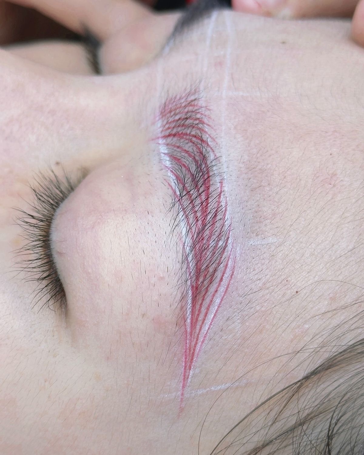 Corso Dermopigmentazione sopracciglia — Hair Stroke a Napoli — lavoro realizzato in aula 1